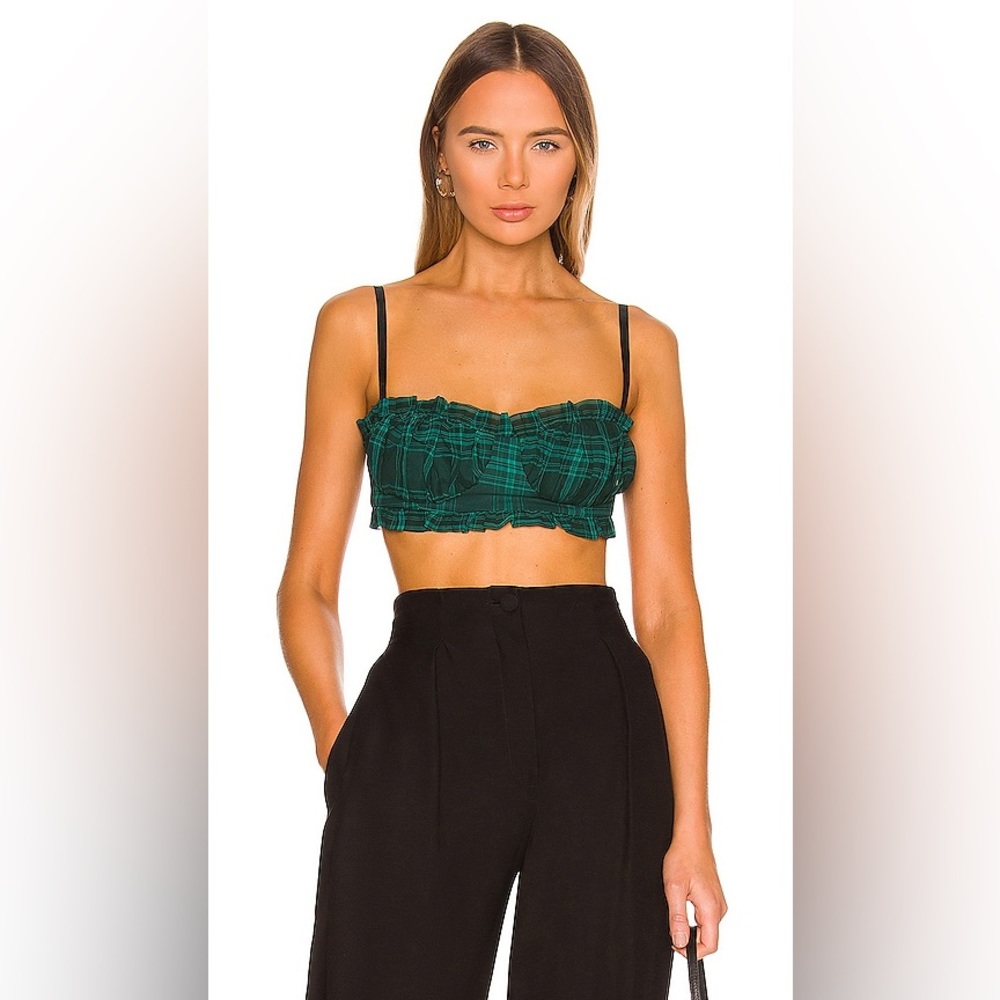 Superdown Zelia Bustier Crop Top